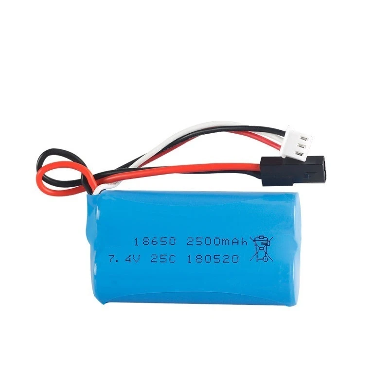 Batteria agli ioni di litio 18650 7.4V 2500Mah 25C per MJX T40 T40C F39 F49 T39 Syma 822 RC elicottero Drone parte per BG1518 BG1513 BG1515