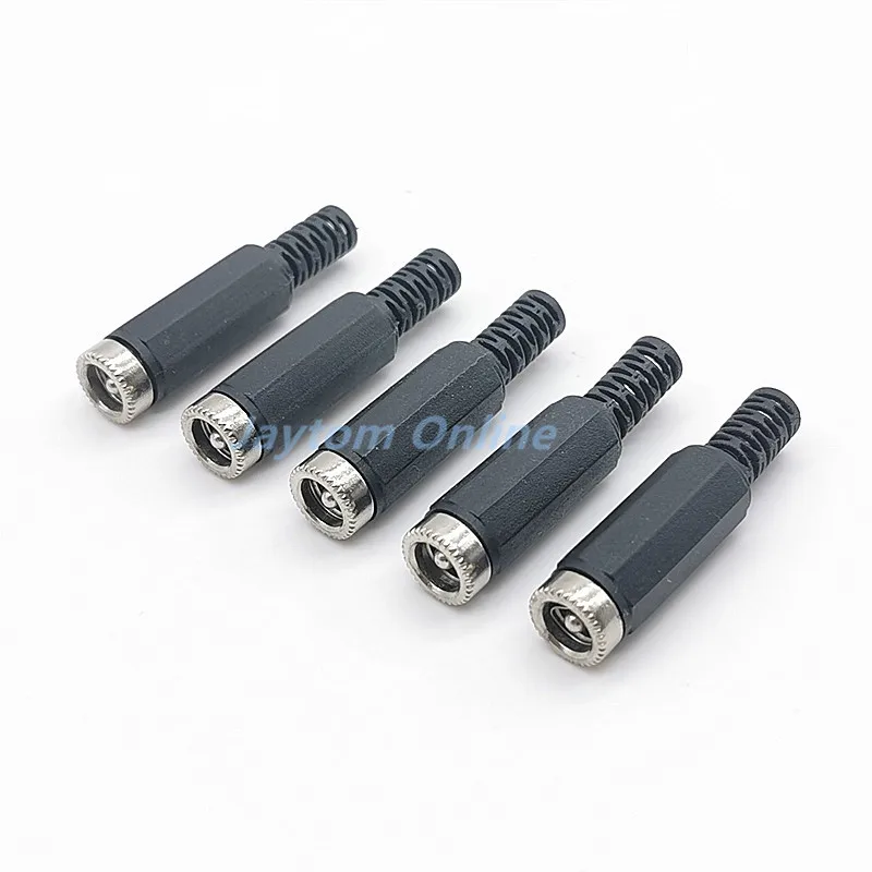 10pcs DC Power Jack Female Plugs Socket Adapter Connector 5.5x2.1/2.5mm For Socket Repairs Tool 5.5*2.1mm 5.5*2.5mm