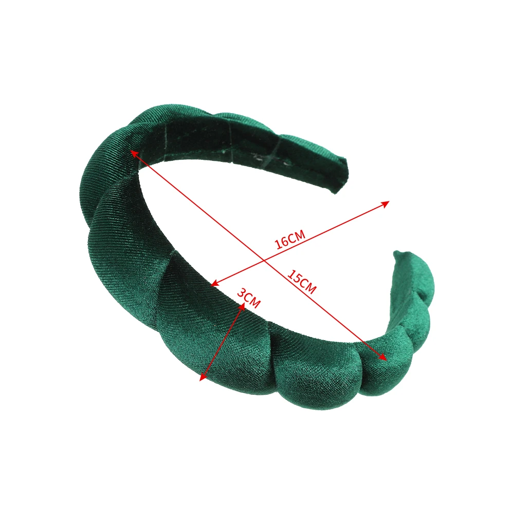 Haimeikang Solid Color Velvet Headband Hair Bands Winter New Sponge Hair Hoop Bezel Headbands For Women Fashion Hair Accessories