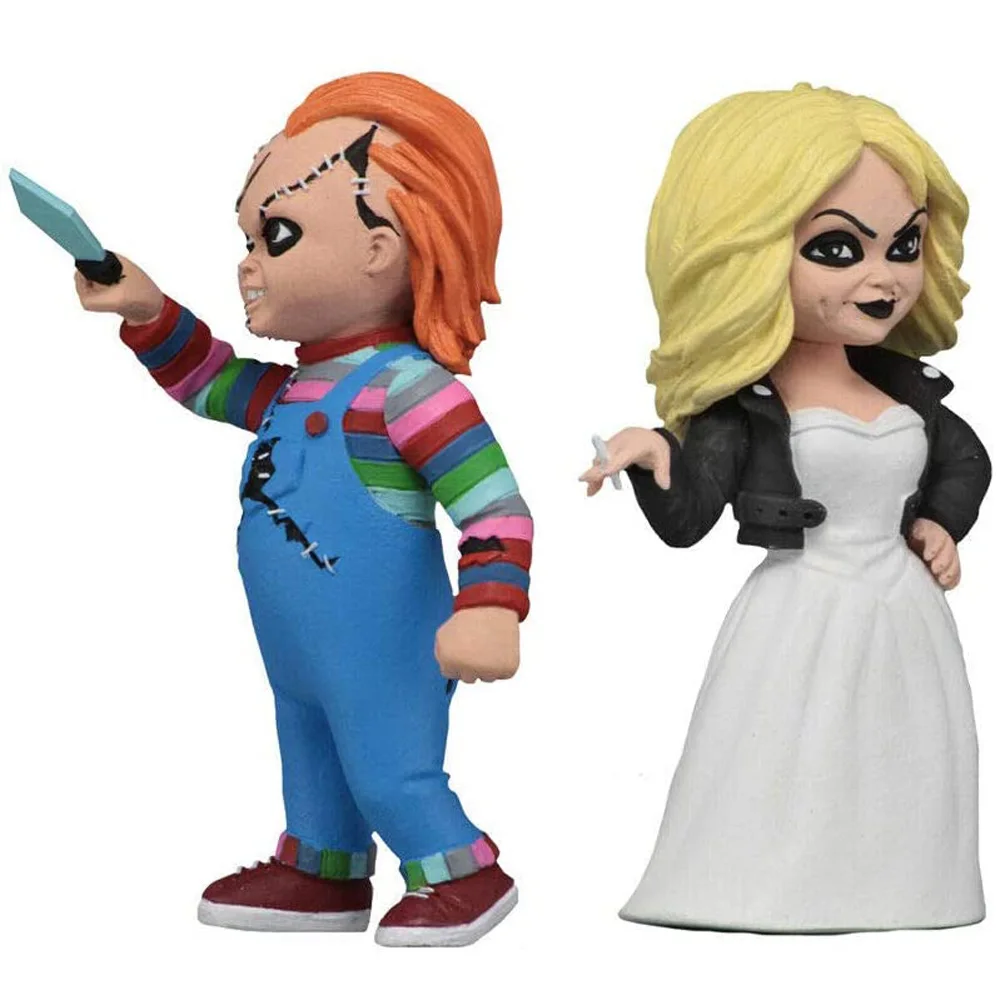 Hot Sale Toony Terrors Chucky & Tiffany 2-Pack 6 Inch NECA Action Figure Model Toys Gift Model Collection