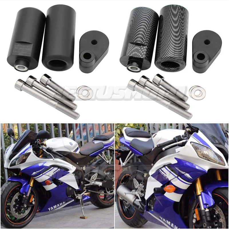 Motorcycle No Cut Frame Sliders Crash Falling Protection For Yamaha YZFR6 YZF-R6 YZF R6 2008 2009 2010 2011 2012 2013 2014 2015