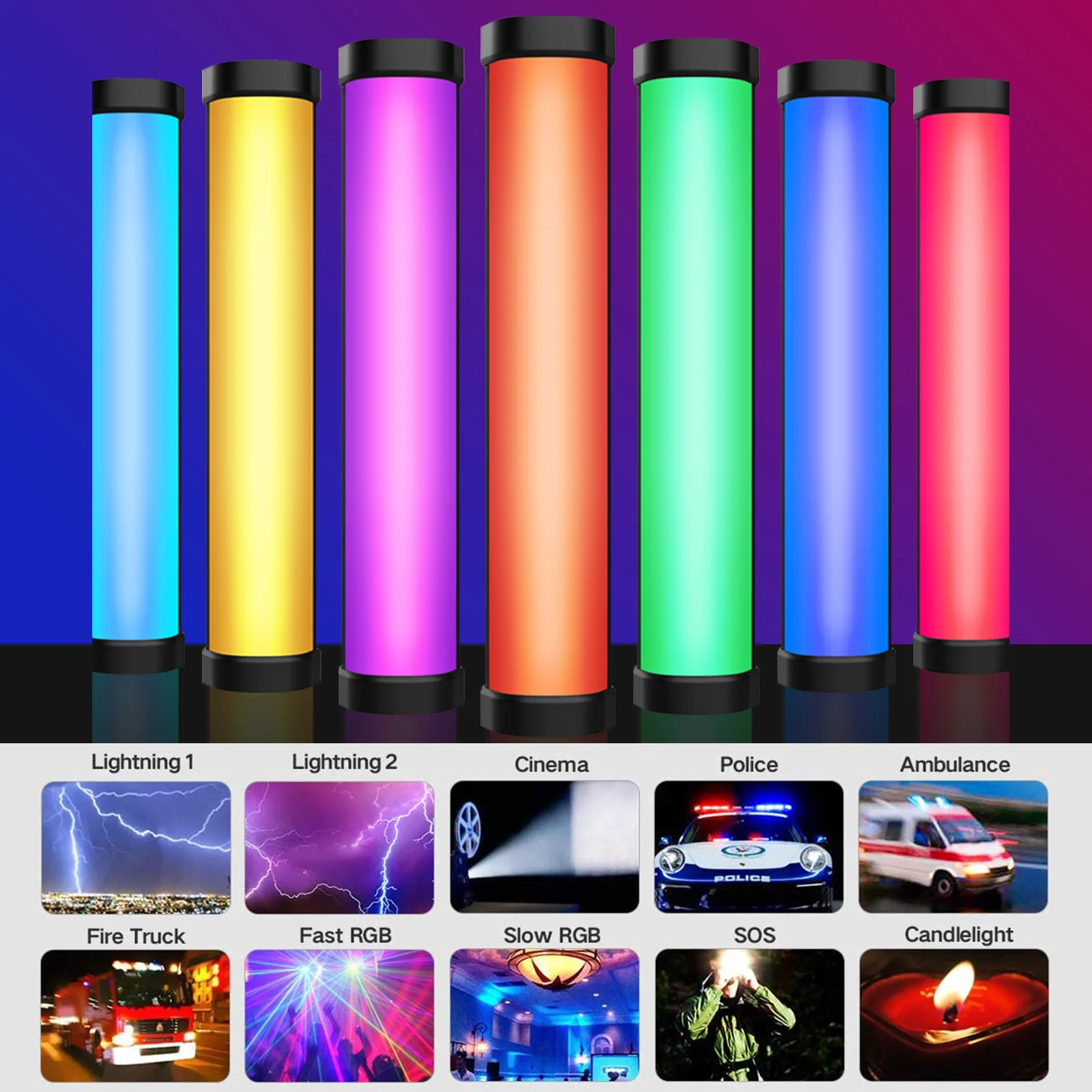 Flashoot FL-T6 Rgb Pavotube Buis Licht Stok Handheld Fotografie Verlichting Zacht Licht Voor Camera Telefoon Video Foto