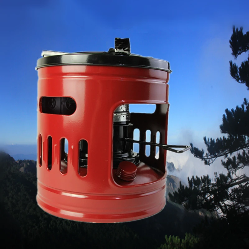 Vilead Querosene Camping Fogão Aquecedor 10 Wick Outdoor Cooking Carvão Oil Burner para Caminhadas Piquenique BBQ Viagem Selvagem Camping Equipment