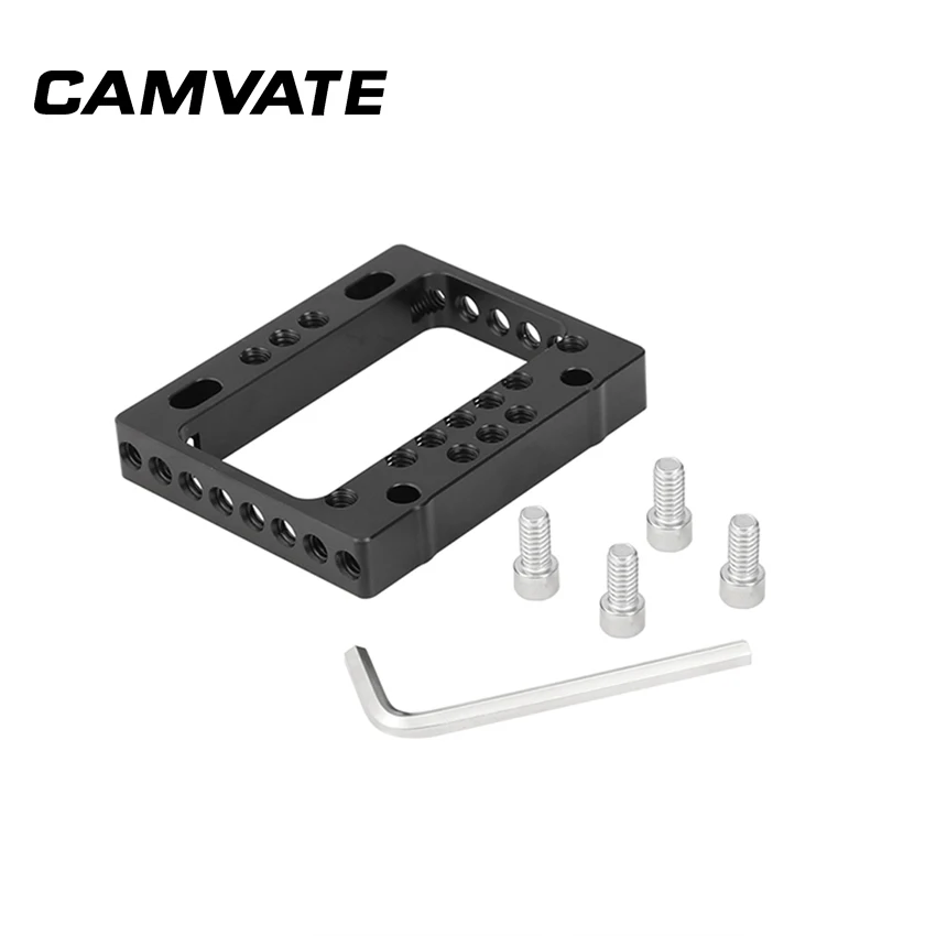 سبائك الألومنيوم CAMVATE لوحة الجبن مع 1/4 "-20 و 3/8"-16 تصاعد ثقوب موضوع مصممة للسينما الرقمية الحمراء DSMC2 كاميرا