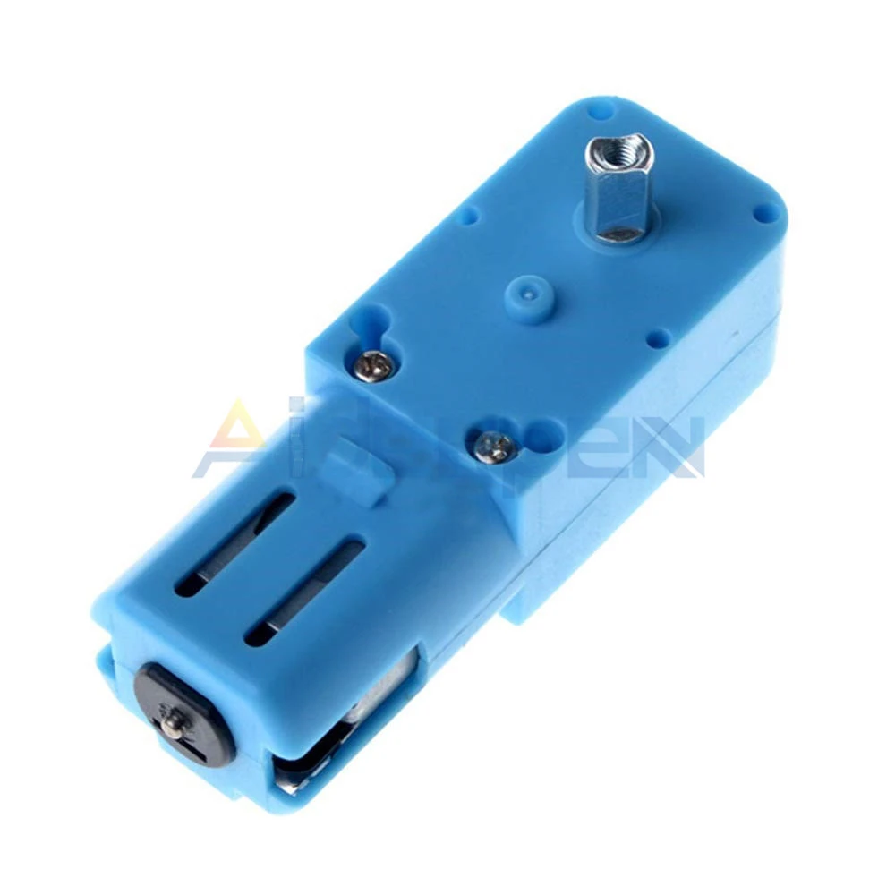 3V-6V 1:90 Single Shaft Metal Gear Motor All Metal/Half Metal Robot Intelligent Vehicle Speed Reducer TT Motor Output 110RPM