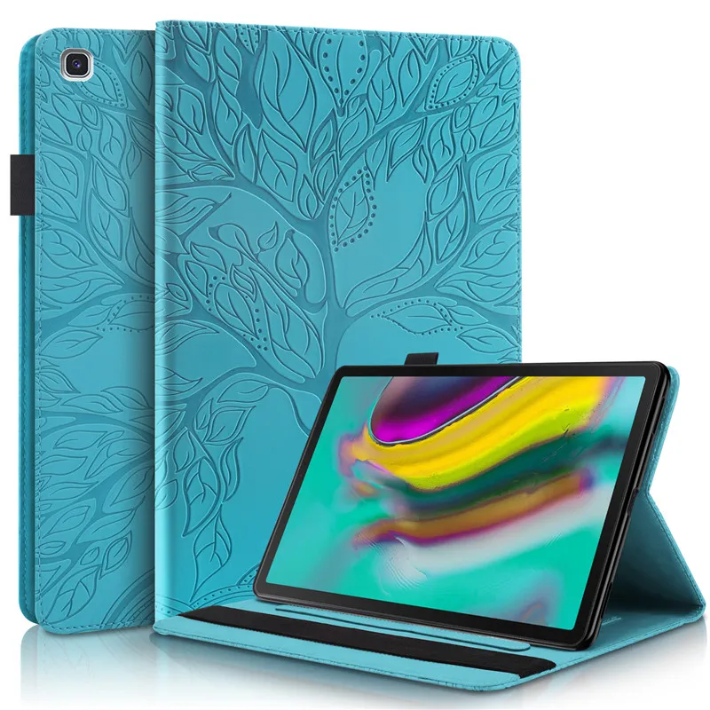 Etui for Samsung Galaxy Tab S5e Case 10 5 inch Emboss Tree Leather