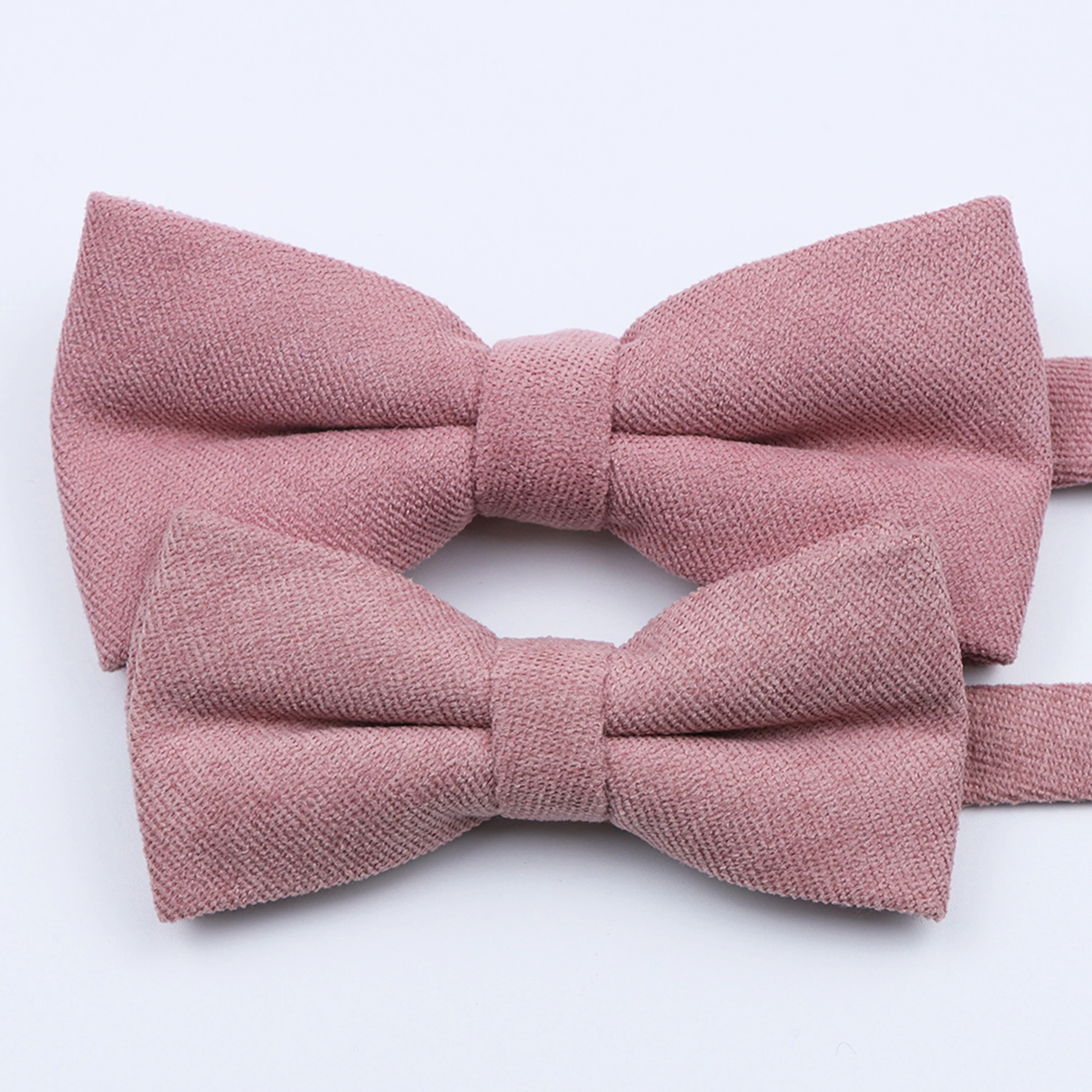 Classic Candy Colorful Men Kids Bowtie Set Super Soft Velvet Corduroy Wedding Party Butterfly Romantic Bow Tie Cravat Accessory