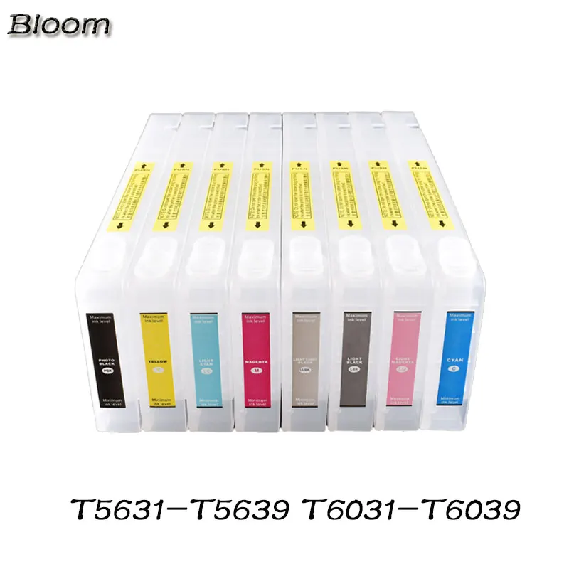 Refillable ink Cartridge +Chip Resetter For Epson Stylus Pro 4000 4400 4800 4880 7600 9600 printer ink cartridge 300ml/pc