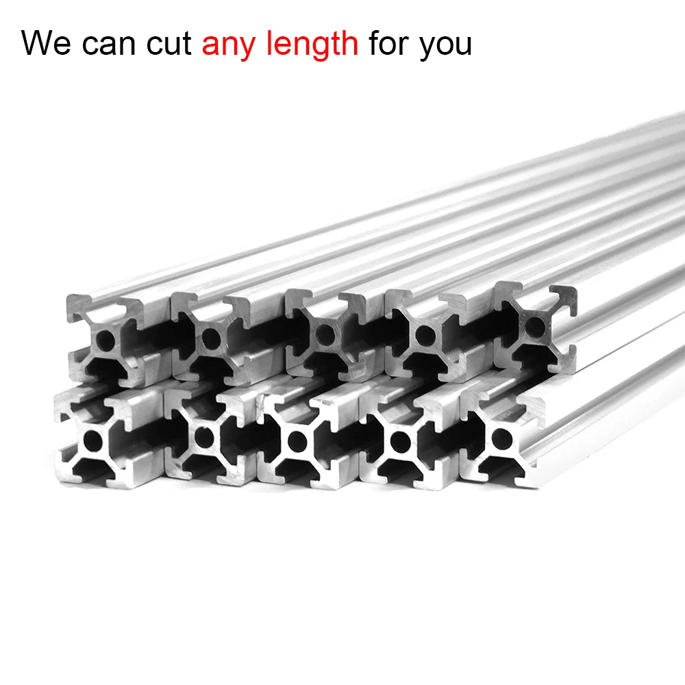 

20x20 T Slot 6mm 2x200mm + 7x500mm +2x260mm total 11 pcs CNC European Standard Rail Aluminum Extrusion Profile