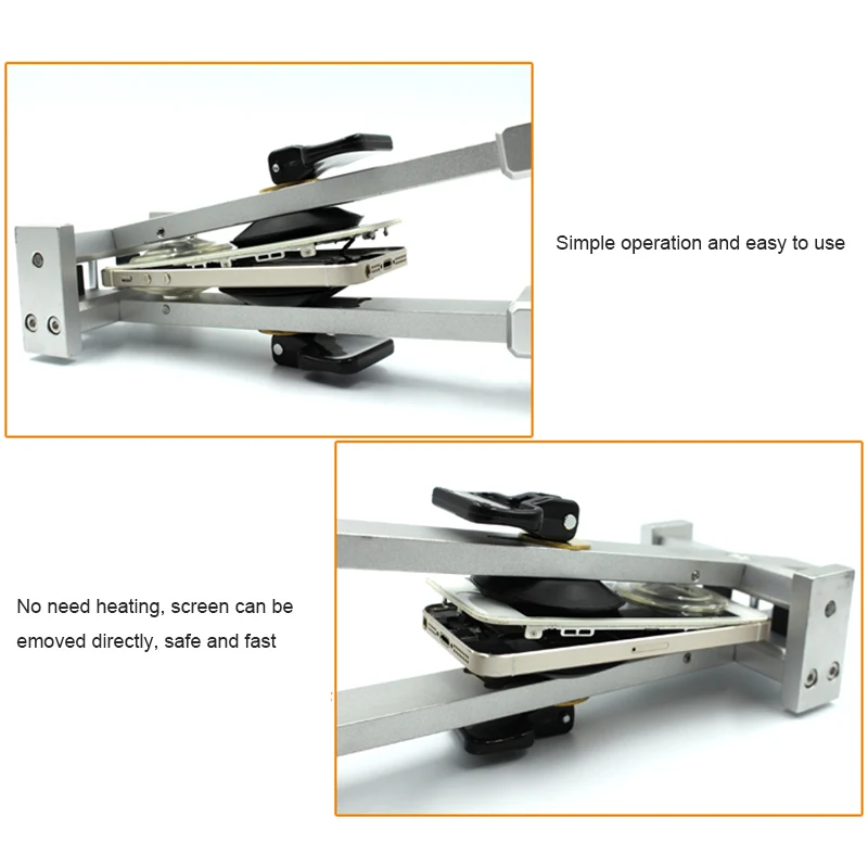 เครื่องแยกหน้าจอ LCD โทรศัพท์ถ้วยดูดสูญญากาศที่เปิดถอดชิ้นส่วนสำหรับแยกอุปกรณ์เปิดหน้าจอแท็บเล็ตมือถือ