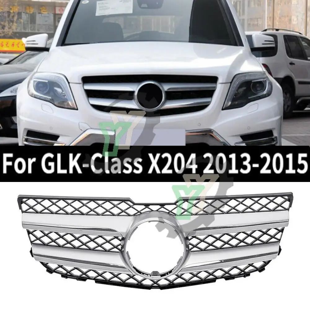 

Front Bumper Grille Centre Panel Styling Upper racing Grill For Mercedes Benz GLK Class X204 GLK350 2013 2014 2015 Car Accessory