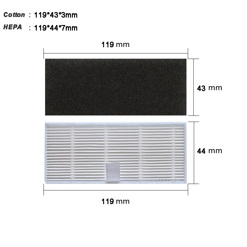 Main White Side Brush HEPA Mops Robot Vacuum For Proscenic M7 PRO /Kyvol Cybovac S31/ HONITURE Q6/Uoni Lenovo T1 Pro Accessories