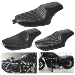 Motorcycle PU Leather Two Up Driver Front Rear Passenger Seat For Harley Sportster XL Iron 883 1200 48 Forty-Eight 2004-2016