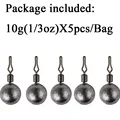 5pcs 10g sinkers
