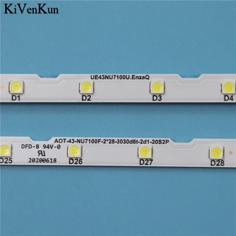 Tiras de luz LED para Samsung Kit de barras de TV, Réguas LED Bandas UE43NU7020K, UE43NU6025K, UE43NU7020W, UE43NU7022K, 43 