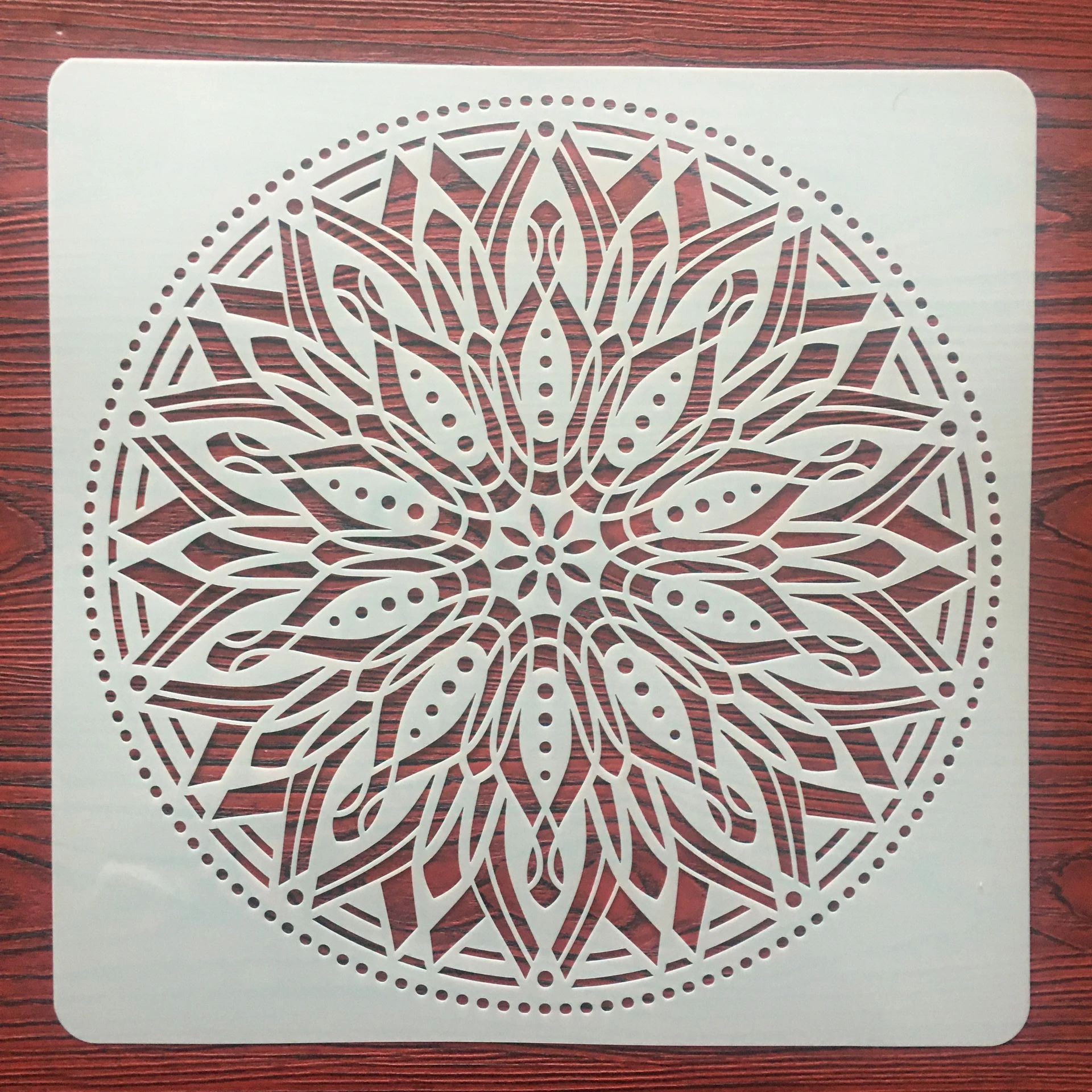 30 * 30cm Mandala Geometry DIY Wall Painting Layering Stencils Scrapbook Coloring Embossing Album Decorative Template for walls