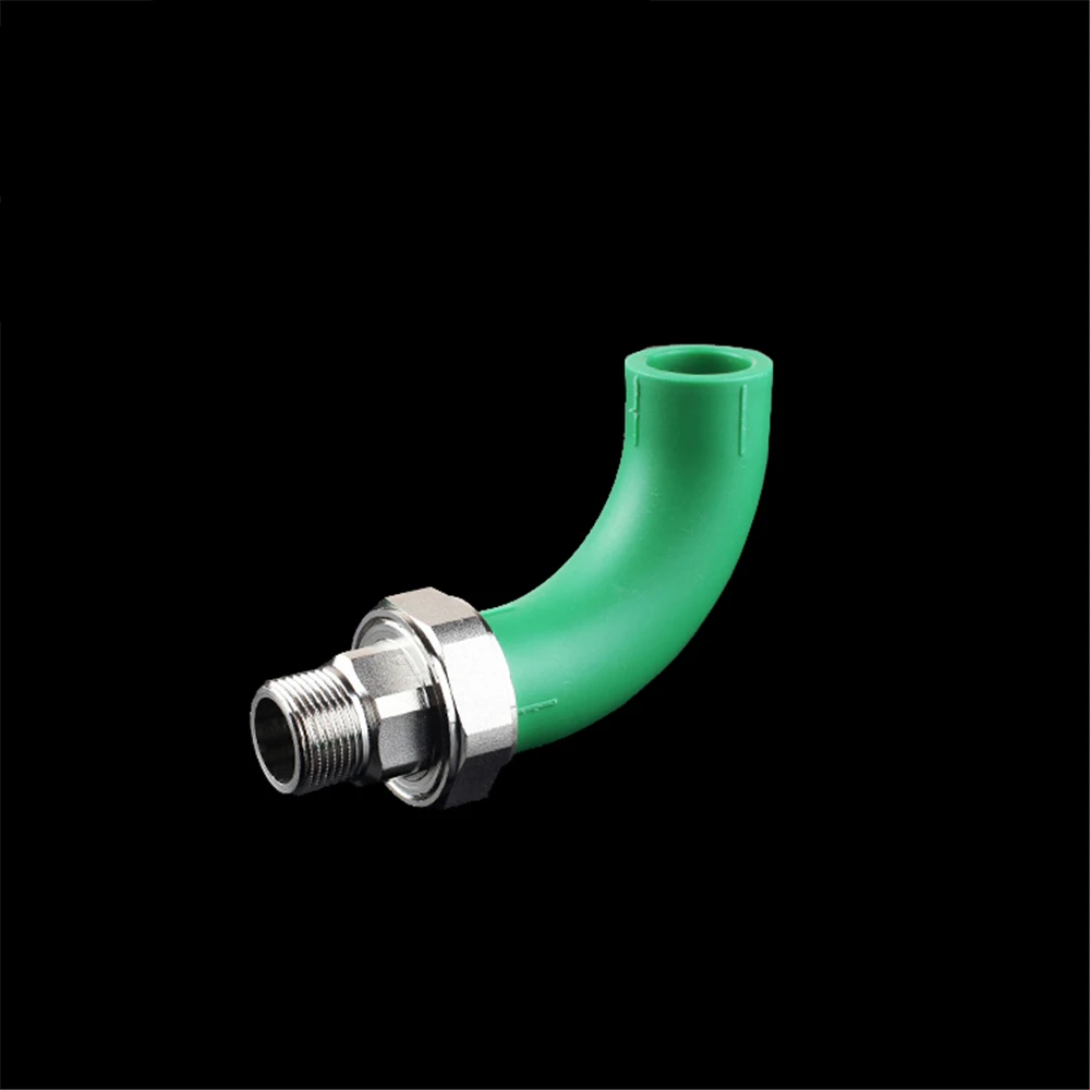 PPR Shunshui Elbow Big Bend Inner Wire Outer Wire Copper Union Joint Large Flow 20 4 Water Pipe Fittings