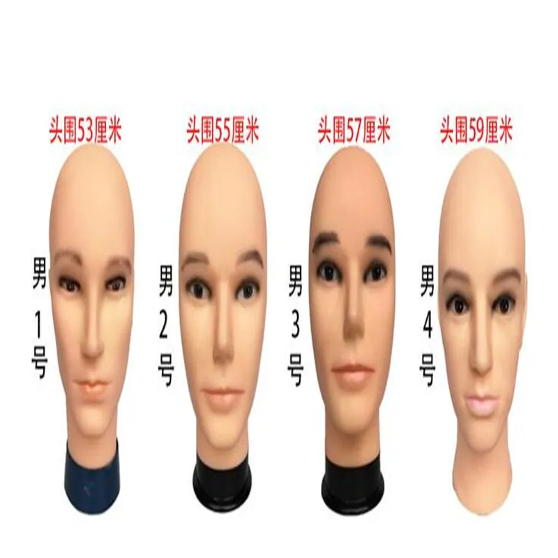 

Plastic Male Head Mannequin, Dummy Bracket, Fake Hat, Scarf Model, Simulation Wear Wig, Props Display, Insertable Needle, A545