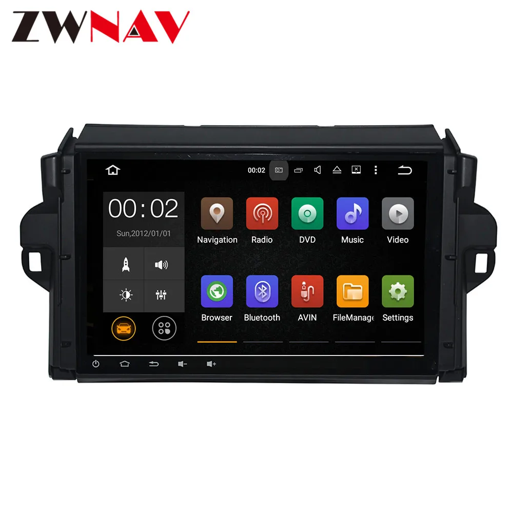 Android 10  4+64GB Car No DVD player For Toyota Fortuner SW4 15+ GPS Navigation Multimedia player head unit radio tape recorder