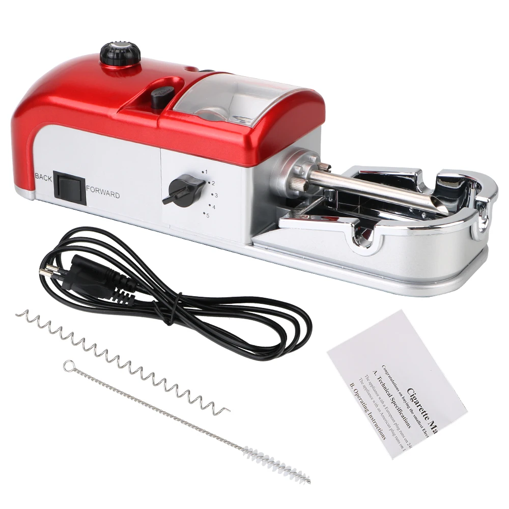 Weed Rolling Machines Injector Maker EU Plug Cigarette Wrapping Machine Electric Smoking Accessories Tobacco Roller Automatic