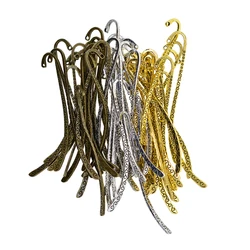 20pcs assorted colors classic simple alloy metal blank beading simple infinite symbol pattern bookmark DIY Making