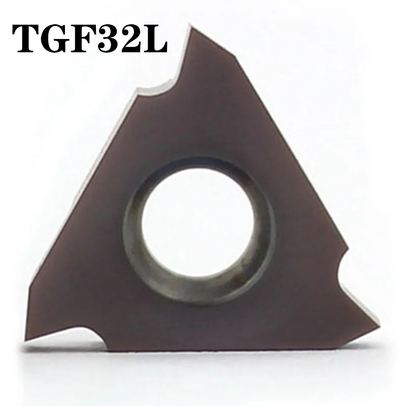 TuGe-Herramientas de torneado, insertos de carburo de corte triangular, cuchilla TGF32R TGF32L para ranurado de 0,5mm, 1mm, 1,5mm, 2mm y 3mm