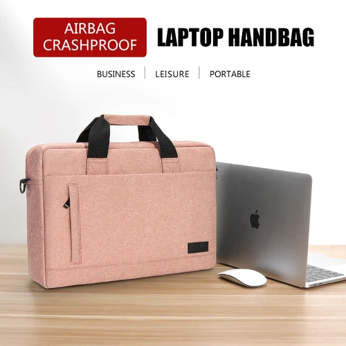 Imagen 2 del producto Bolsa para ordenador portátil, funda, bolso de hombro para M1 M2 14 15 15,6 17 pulgadas Macbook Air Pro 13,3, maletines para portátil Huawei Asus Dell