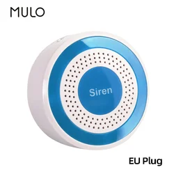 MULO 433MHz Wireless Siren Strobe Light Alarm Alert Sensor 85dB compatible Security Alarm System  PG103 PG107 PG105