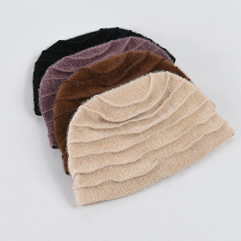 

2020 Hat New Pile Hat Knitted Hat Male Korean Casual All-match Hood Autumn and Winter Thickened Warm Wool Female Style Material