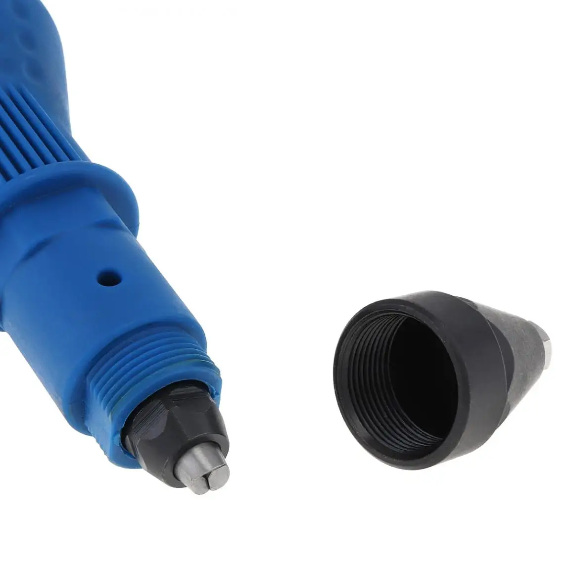 Alat Tembak Rivet Elektrik 7 Buah Adaptor Bor Rivet Tanpa Kabel Alat Nut Adaptor Bor Rivet 2.4Mm-4.8Mm