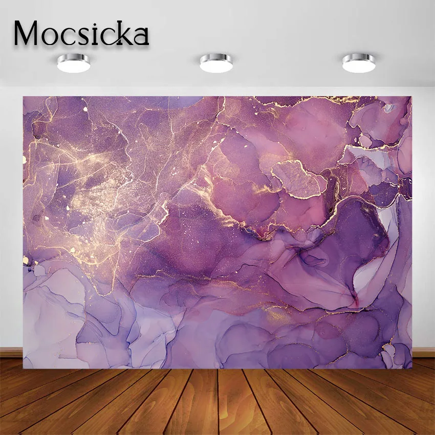 Mocsicka Marble Pattern Photography Backdrop Gradient Texture Abstract Child Baby Portrait Photoshoot Background Photo Studio