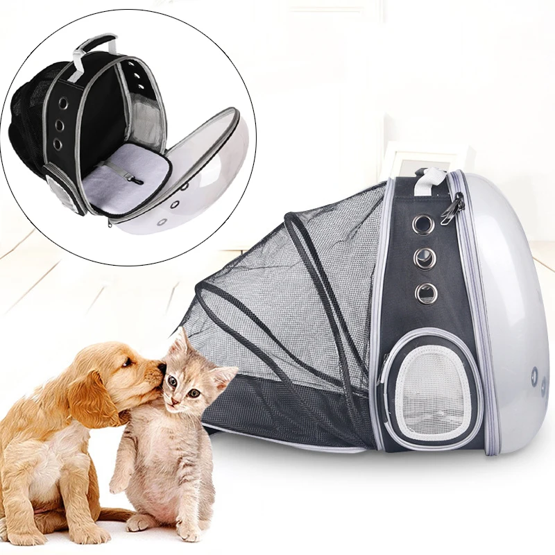 

Upgrade Puppy Cat Carring Backpack Outdoor Travel Pet Carrier for Small Cats Dogs Scalable Mascotas Supplies mochila para gato