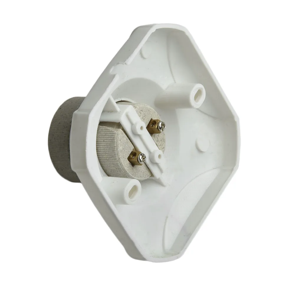 1pcs E27 Heat Light Bulb Lamp Socket Holder White Porcelain Straight Glazed Ceramic Hot  New Lighting Accessories