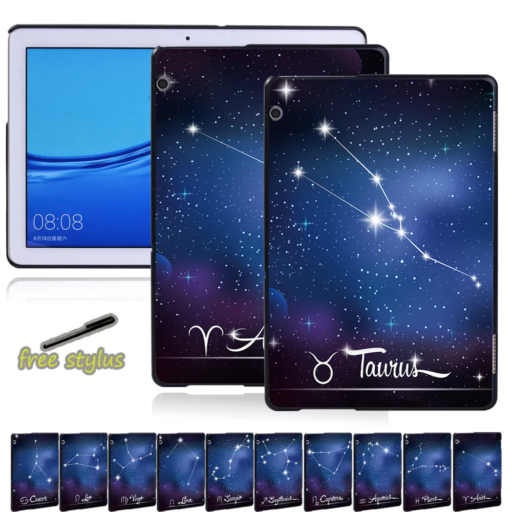 

Multicolor Starry Sky Tablet Cover Case Suitable for Huawei MediaPad T5 10 10.1inch Tablet Sleeve Case Tablet Accessories