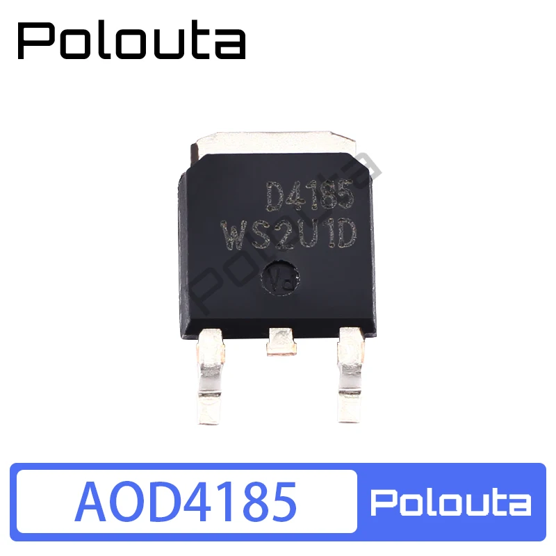 10 Pcs/Set Polouta AOD4185 D4185 TO252 SMD 40A 40V P-Channel Field Effect MOS Transistor Tube Electronic Components