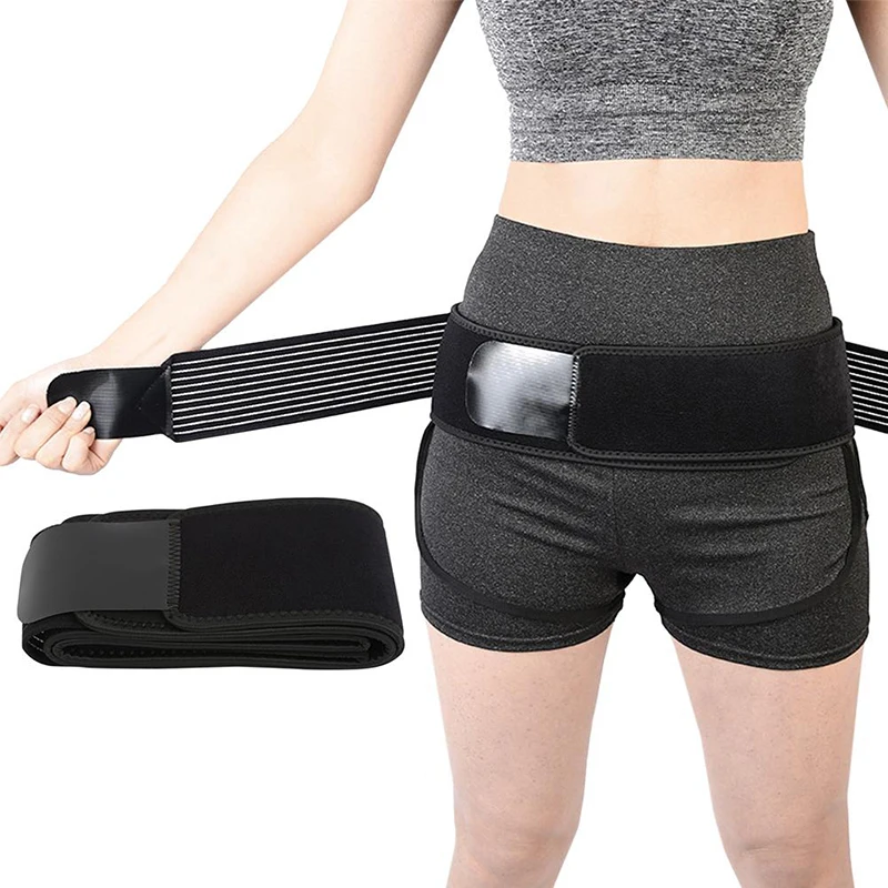 Women Pelvic Support Belt Postpartum Belly Wrap Brace Band Stretchable Breathable Girdle Body Shaper Hip Lift Supports 10CM Wide