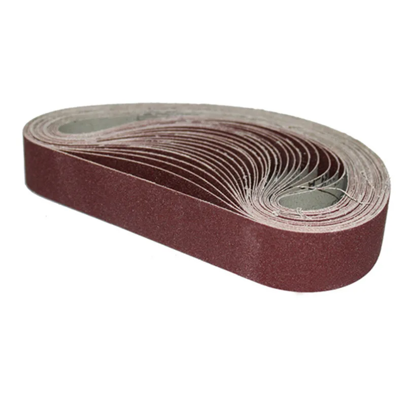 10 قطعة 10x330 مللي متر 3/8 "x13" حزام رملي حصى 40-1000 جلخ الفرقة للخشب لينة المعادن تلميع أداة تجليخ