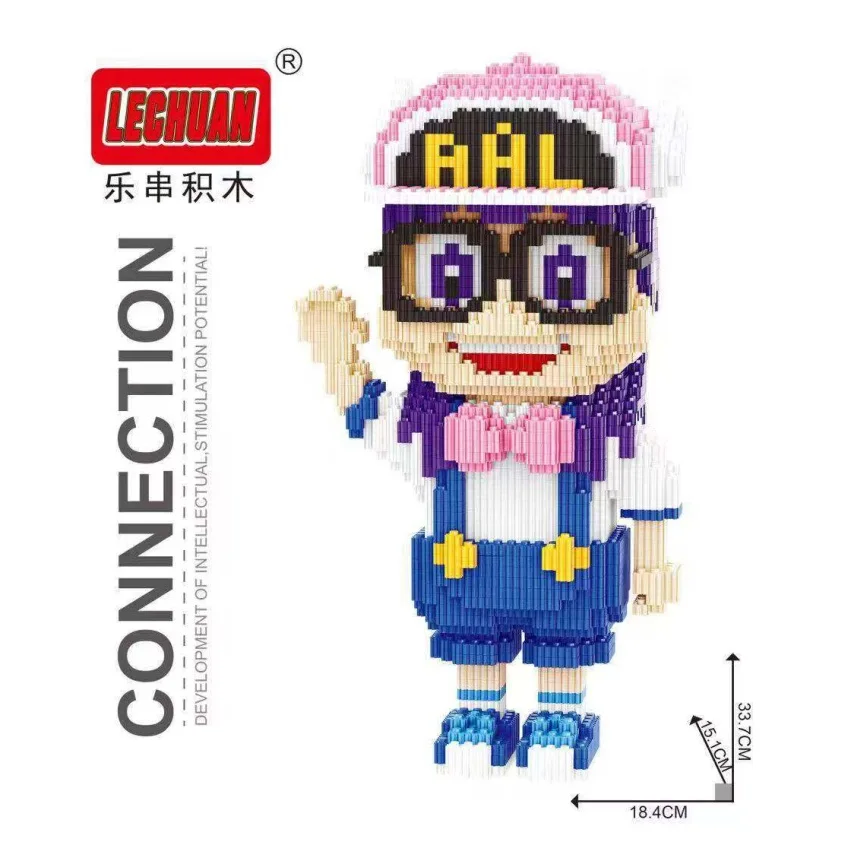 

Anime Connection Blocks Big Size Arale Figures Brinquedos Cartoon Building Bricks Educational Kids Toys Girls Christmas Gifts