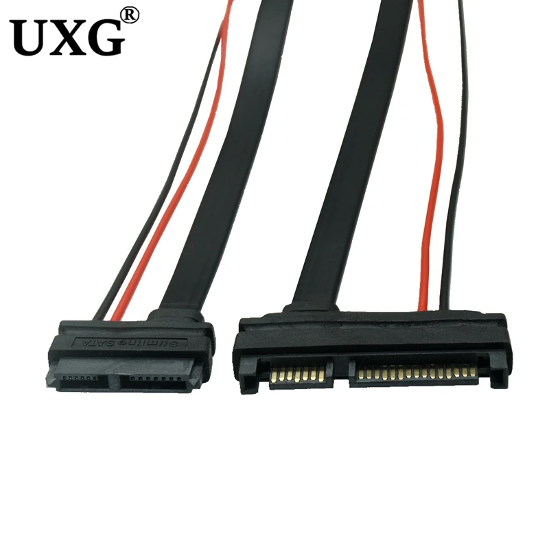 SATA 5 в кабель серии ATA 22Pin 7 + 15 штекер к slim SATA 13Pin 7 + 6 гнездовой разъем конвертер 30 см/12 дюймов SATA 5 в кабель серии ATA 22Pin 7 + 15 штекер к slim SATA 13Pin 7 + 6 гнездовой разъем конвертер 30 см/12 дюймов