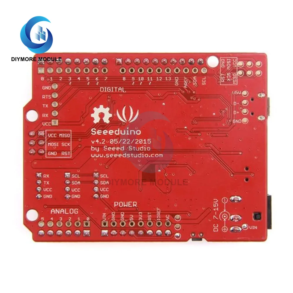 Seeeduino V4.2 for Arduino Bootloader ATmega328P MCU AVR 8 Bit Microcontroller Development Board with ATMEGA16U2