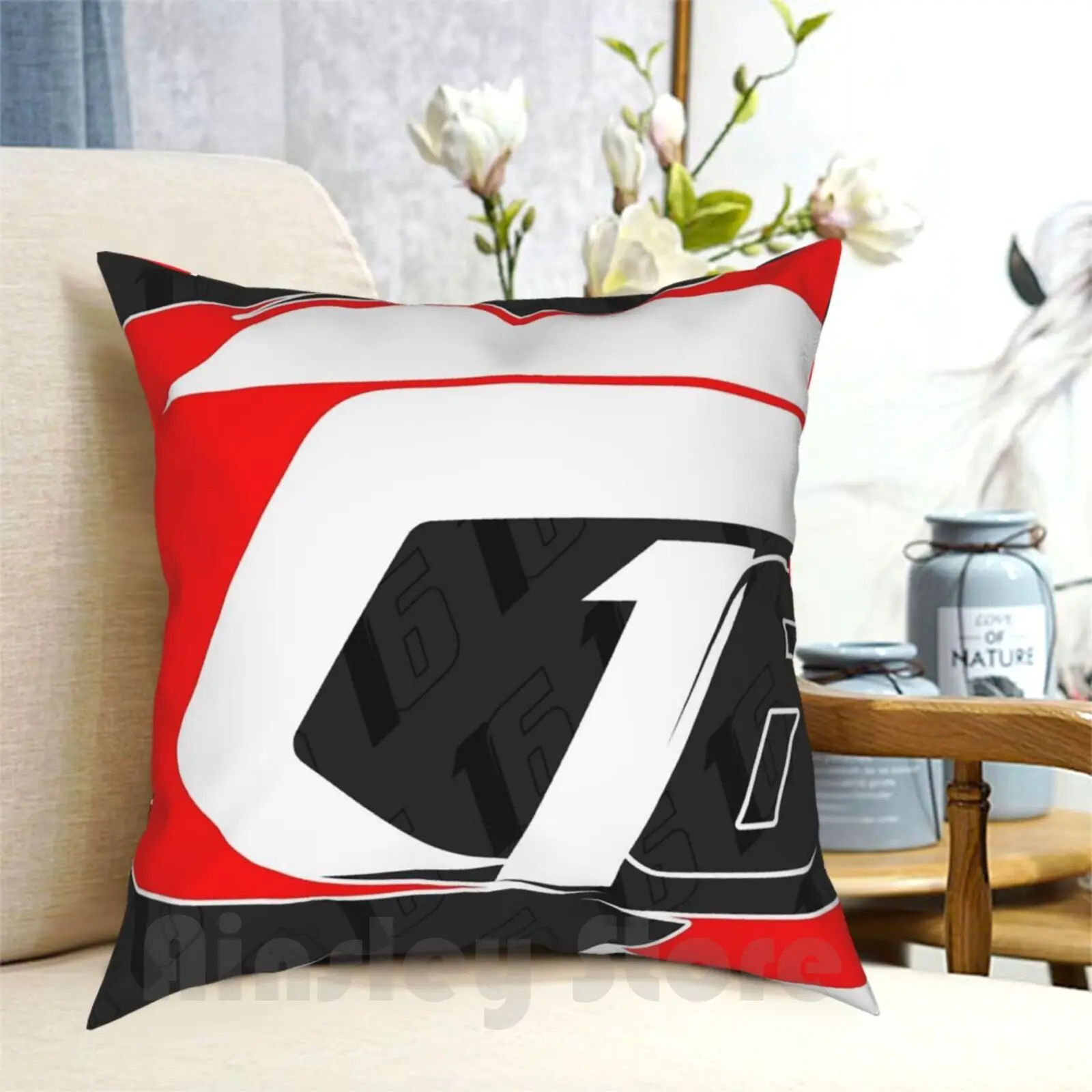 Leclerc Helmet Pillow Case Printed Home Soft Throw Pillow Leclerc Leclerc Leclerc Helmet Leclerc Leclerc Leclerc