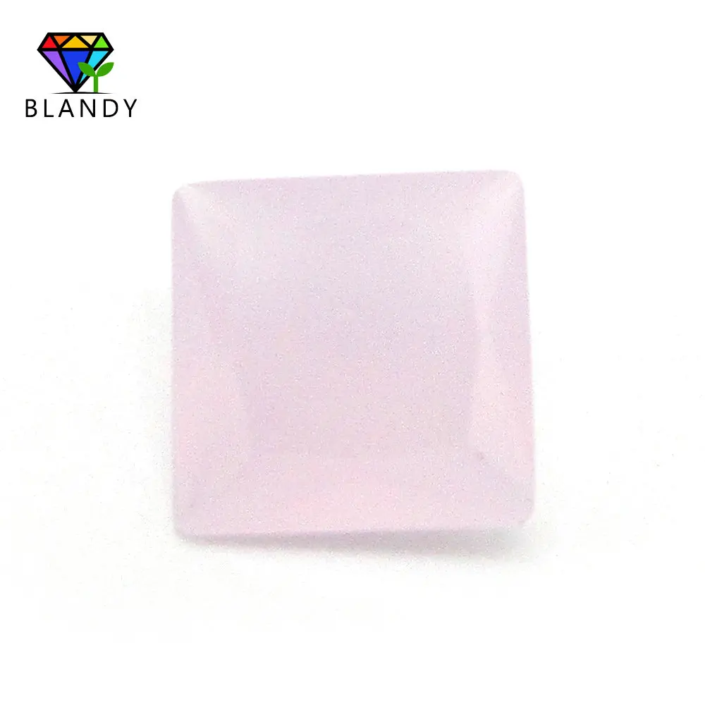 Free Shipping 50pcs/lot 3x3~12x12mm Various Color Loose Glass Stone Square Cut Red Green Glass Synthetic GemStone For Jewelry