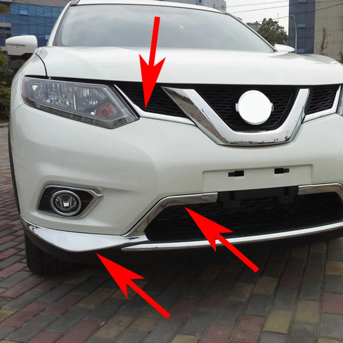 Chrome Accessories Fit For Nissan X-Trail Rogue T32 Fog Lamp Grille Window Wiper Mirror Cover Trim 2014 2015 2016 2017 2018