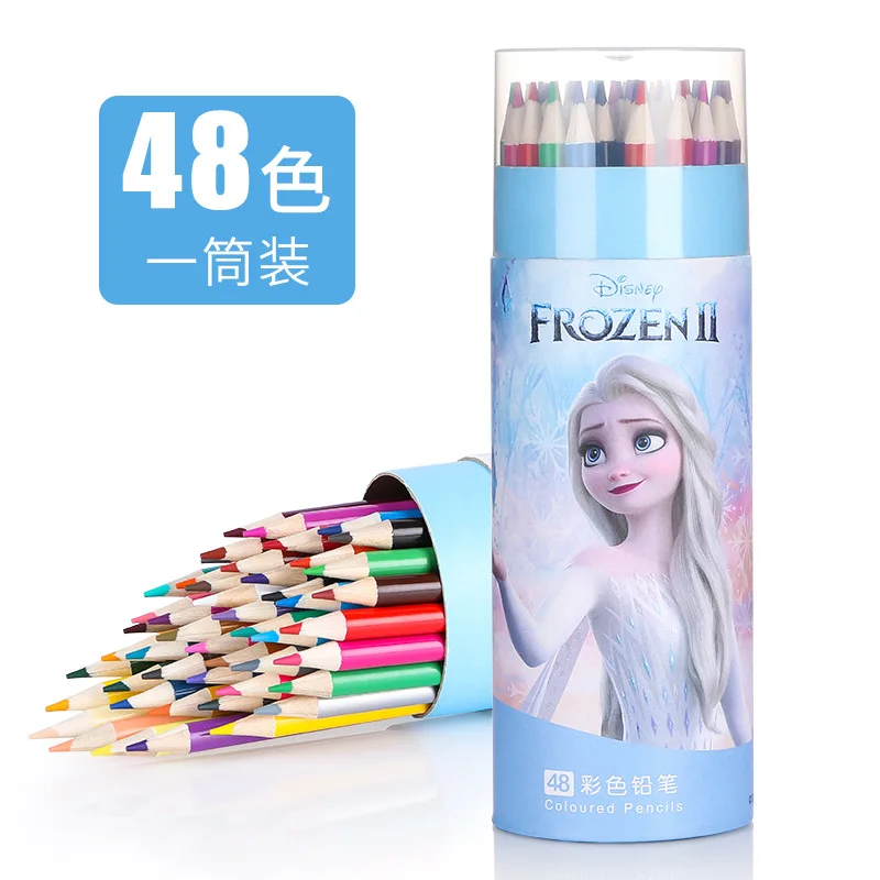 12/24/36/48 colore Disney Frozen matita colorata grassa bambini studente Graffiti pittura penna matita colorata secchio studio regalo