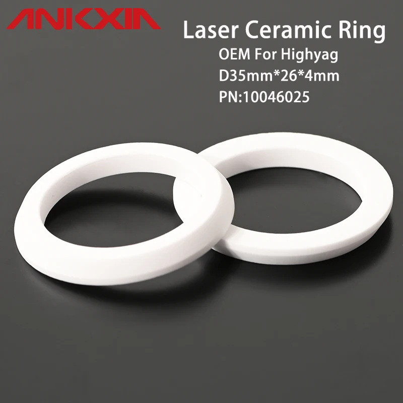 Anel de isolamento cerâmico do laser de highyag nukon do oem 10046025 para a máquina de corte do laser da fibra