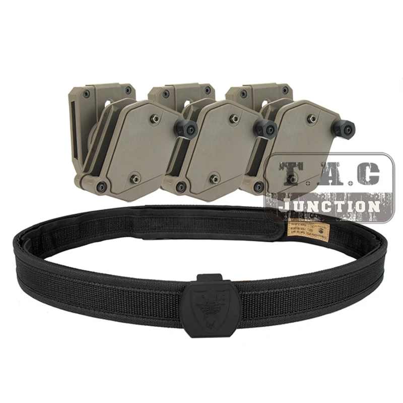 

IPSC Magazine Holster + USPSA IDPA Competition High Speed Shooting Inner & Outer Belt Set 3 x Multi-Angle Speed Pistol Pouch Mag