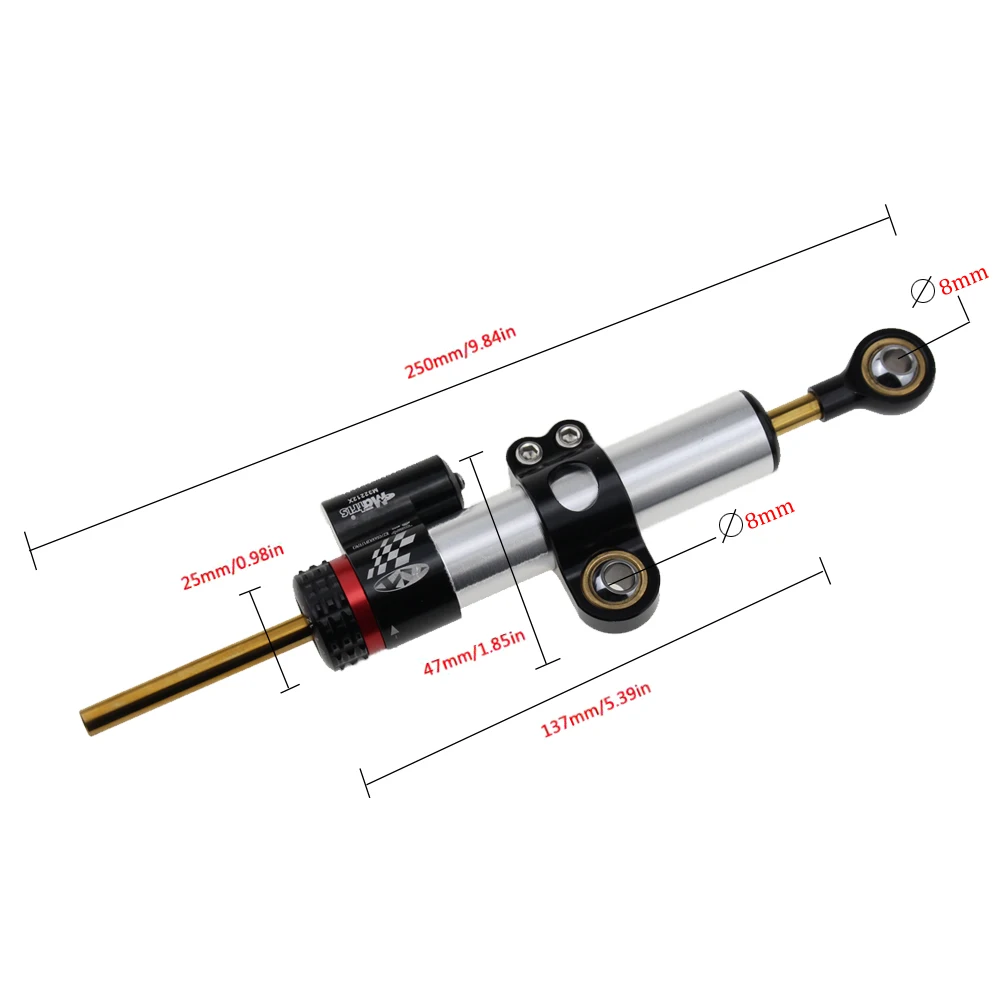 CNC Điều Chỉnh Xe Máy Tuyến Tính Đảo Ngược Lái Giảm Chấn có Giá Đỡ Hỗ Trợ cho Kawasaki Z1000 Z 1000 2014-2017 2016 2015