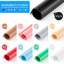 Background Photography Solid Color Matt Frosted PVC Backdrop For Photography Studio Waterproof Anti-wrinkle 68*130cm