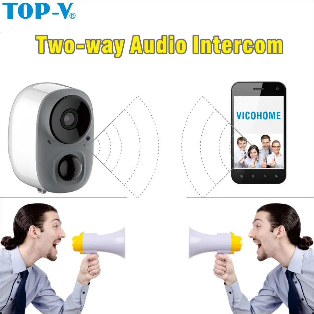 

Most Popular HD 1080P Night Vision Waterproof 135 Degree Low-power Intelligent WIFI Camera For Home And Outdoor