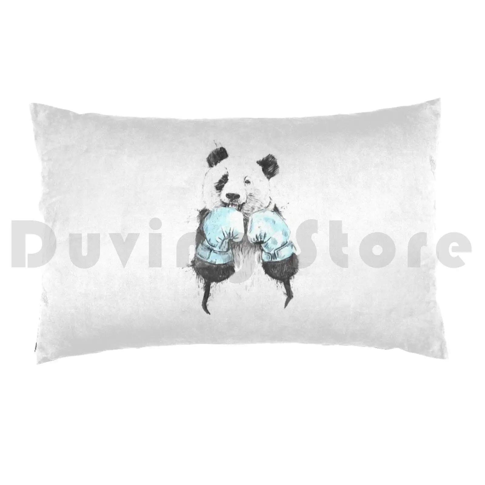 The Winner Pillow Case Printed 50x75 Panda Animal Sport Boxing Boxing Gloves Humor Funny Cute Bear Balazs